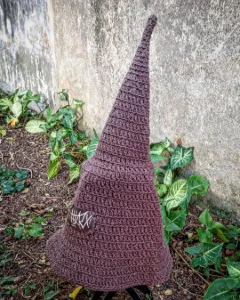 Chapéu de bruxa marrom básico - Artesanato e Personalizados