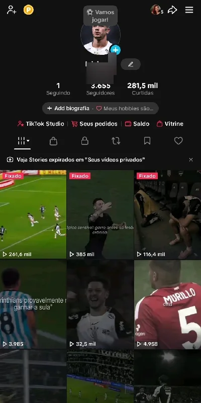Conta de tiktok, com 3,500 seguidores e com live liberado - Redes Sociais
