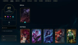 Conta League of Legends Full Acesso - 67 Champs e 42 Skins LOL