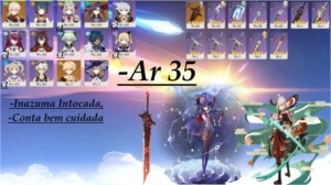 -Kazuha + Mona +Túmulo do lobo ar35 - Genshin Impact