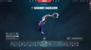 Conta Valorant F.A vandal ancifogo e karambit saqueadora