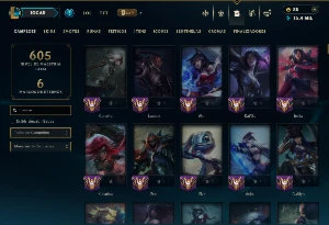 Ouro 2 com TODOS os Champs e 127 Skins ( MID / ADC ) - League of Legends LOL