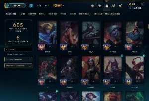 Ouro 2 com TODOS os Champs e 127 Skins ( MID / ADC ) - League of Legends LOL