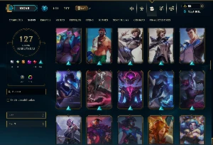 Ouro 2 com TODOS os Champs e 127 Skins ( MID / ADC ) - League of Legends LOL