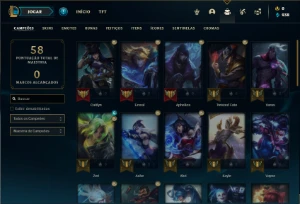 Conta Diamante 3 com 36 Champs e 4 Skins - League of Legends LOL