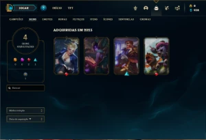 Conta Diamante 3 com 36 Champs e 4 Skins - League of Legends LOL