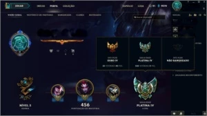 Conta de LOL - 351 Skins - Elo atual Platina IV - League of Legends