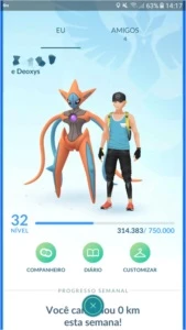 Conta de Pokémon GO