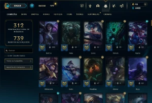 CONTA LOL - LVL 430 - 142 Champions - 65 Skins - FULL ACESSO - League of Legends
