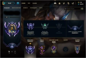 Conta League of Legends D2 | 59% WR | 322 Skins | 298 Icones LOL
