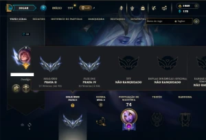 Prata 2 com 50 Champs e 45 Skins ( 1900 RP ) - League of Legends LOL