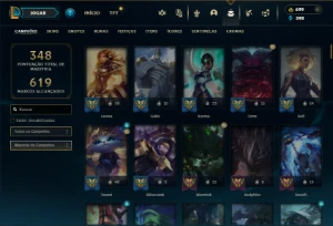 Ferro 2 com 150 Champs e 150 Skins ( SUP / JG ) - League of Legends LOL