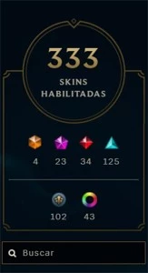 conta gold flex,nv440,333skins,2609 reais de skin - League of Legends LOL
