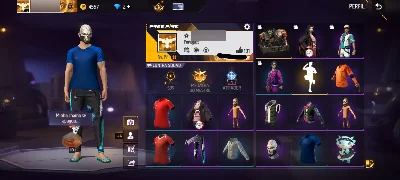 Conta com Angelical azul pra começar bem - Free Fire