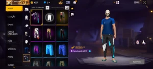 Conta com Angelical azul pra começar bem - Free Fire