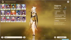 Conta genshin AR 37 - Mona + Venti / 19 dias de benção - Genshin Impact
