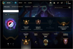 Conta ouro 4 com TODOS os champs e 263 skins ( 2 Prestigios) - League of Legends LOL