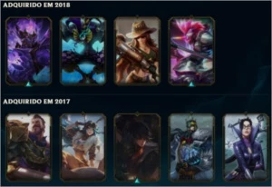 CONTA COM 98 SKINS - CORKI OVINI UMA DAS MAIS RARAS - League of Legends LOL