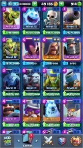 CONTA CLASH NV 13 5.5K TROFEUS - Clash Royale