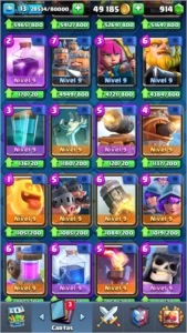 CONTA CLASH NV 13 5.5K TROFEUS - Clash Royale