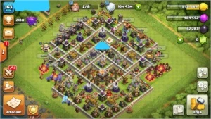 Vendo conta cv 11 quase full  nvl 163 com 6 construtores - Clash of Clans