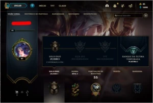 League of Legends - LOL - CONTA PLATINA 1 NA SEASON 10