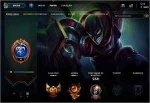 Conta Lv.76 Ouro 3 42Champions 10 Skins - League of Legends LOL
