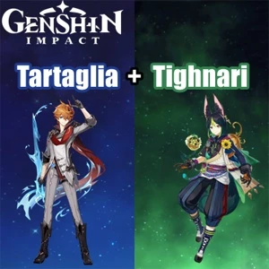 Conta Genshin Impact AR 5 com Tartaglia e Tighnari