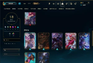 Diamante 4 com 50 Champs e 18 Skins - League of Legends LOL
