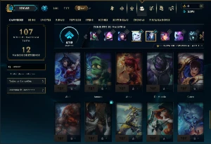 Diamante 4 com 50 Champs e 18 Skins - League of Legends LOL
