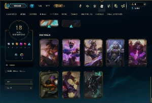 Diamante 4 com 50 Champs e 18 Skins - League of Legends LOL