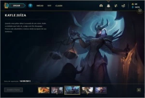 Conta unranked com Ramus rei, Kayle juiza, Riven campeonato. - League of Legends LOL