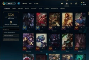 Conta unranked com Ramus rei, Kayle juiza, Riven campeonato. - League of Legends LOL