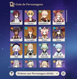 Conta de Genshin Impact