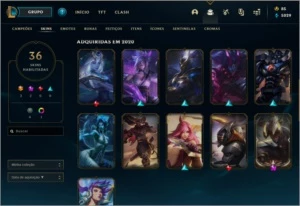 GOLD3 + LEE SIN PRESTÍGIO + 3 ULTIMATES - League of Legends LOL