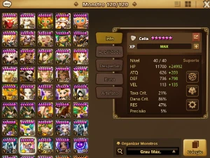 Conta Summoners War - LD Celia + Kinki + Robo-F29 + Amarna