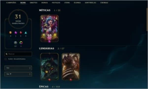 CONTA LVL 154 PLATINA IV MUITO BARATO! LEIA ANÚNCIO - League of Legends LOL