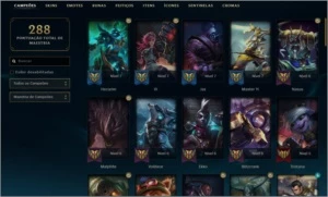 CONTA LVL 154 PLATINA IV MUITO BARATO! LEIA ANÚNCIO - League of Legends LOL
