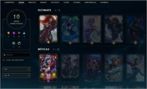 Lvl 30,10 skins - League of Legends LOL