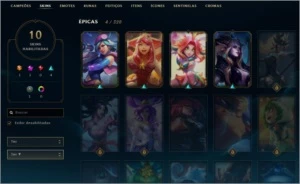 Lvl 30,10 skins - League of Legends LOL