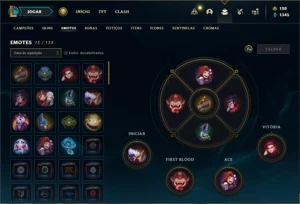 Conta bronze 4 com 43 Champs e 15 Skins - League of Legends LOL