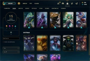Conta bronze 4 com 43 Champs e 15 Skins - League of Legends LOL