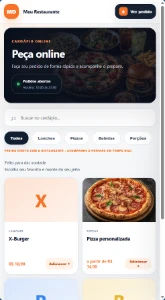 Sistema Online Restaurante Pizzaria Bar 2026 Completo Pix NF - Sites, Lojas e Sistemas Prontos Sites e Scripts
