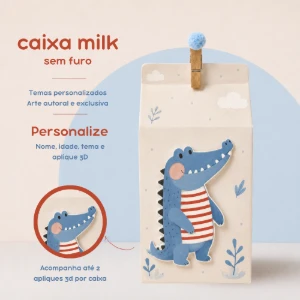 Caixa Milk Personalizada em Kits de 10, 20 ou 30 - Artesanato e Personalizados