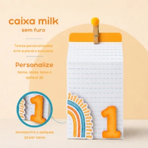 Caixa Milk Personalizada em Kits de 10, 20 ou 30 - Artesanato e Personalizados