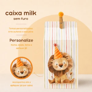 Caixa Milk Personalizada em Kits de 10, 20 ou 30 - Artesanato e Personalizados