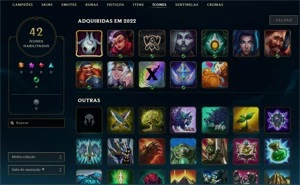 Conta League of Legends, diamante 4, nível 50 +info na desc. LOL