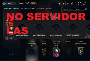 Unranked com 150 Champs e 109 Skins ( SERVIDOR LAS ) - League of Legends LOL