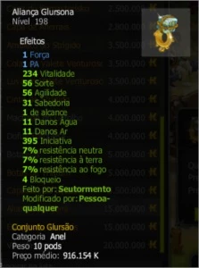 Aliança Glursona EXO AP no DOFUS CROCABULIA