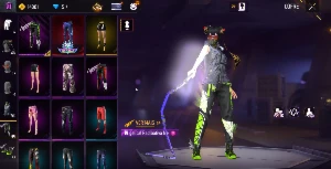 Conta com angelical vermelha - Free Fire